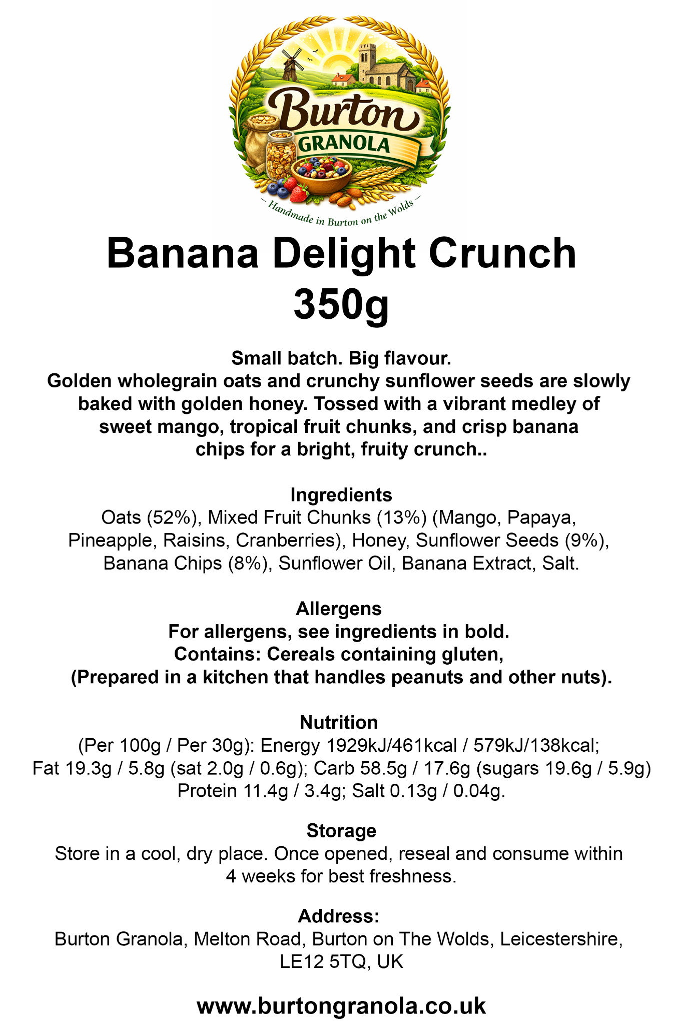 Banana Delight Crunch - 350g