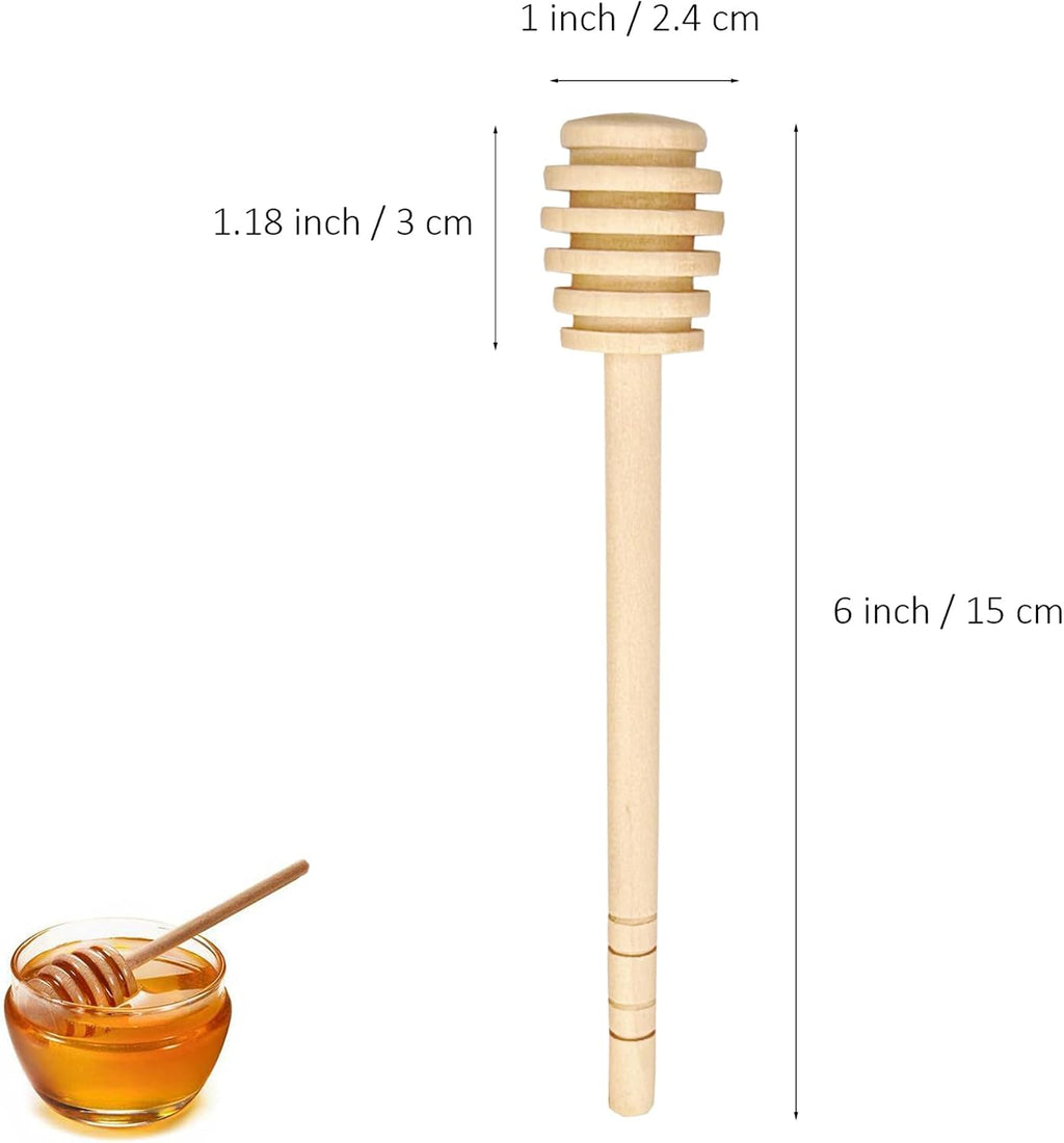 Honey Dipper Stick - Beach Wood Honey Stirrer