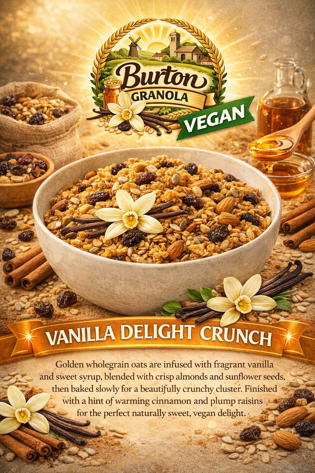 VEGAN - Vanilla Delight Crunch 350g