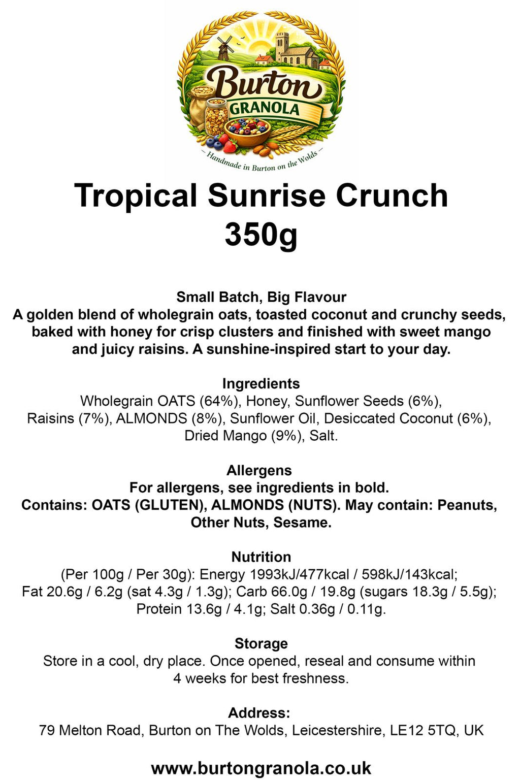 Tropical Sunrise Crunch - 350g