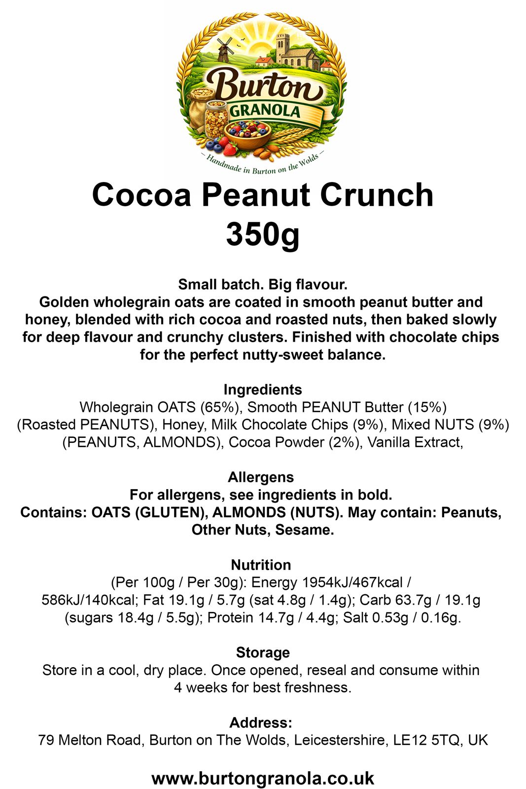 Cocoa Peanut Crunch - 350g